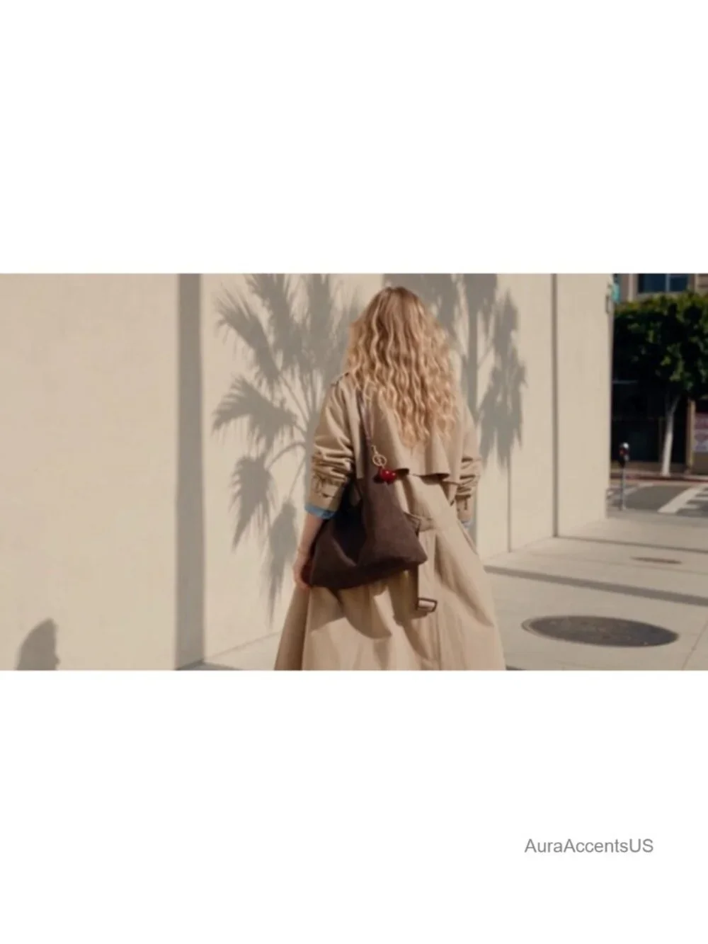 Vegan Suede Slouchy Hobo Bag Large Shoulder Purse with Cherry Charm